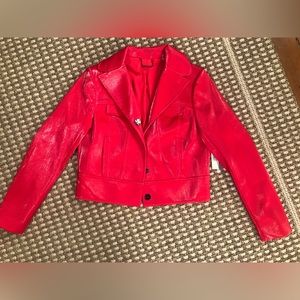 Red Elie Tahari Women’s Size M Sleek Jacket New With Tags